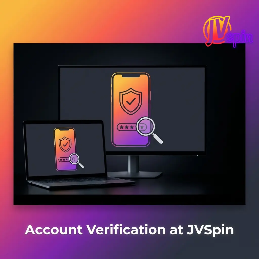 JVSpin account verification steps showing KYC document upload process for Canadian players under Curaçao licence