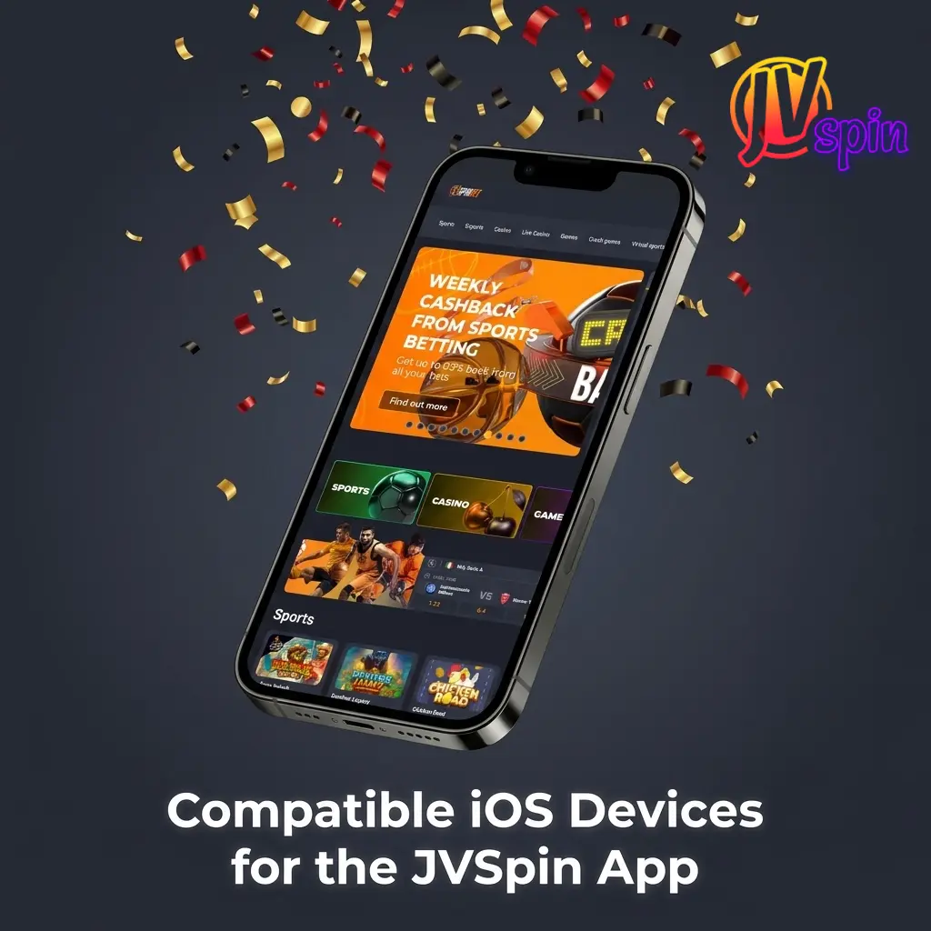 JVSpin app compatible iOS devices including iPhone X to 15 series and iPad Air and Pro models