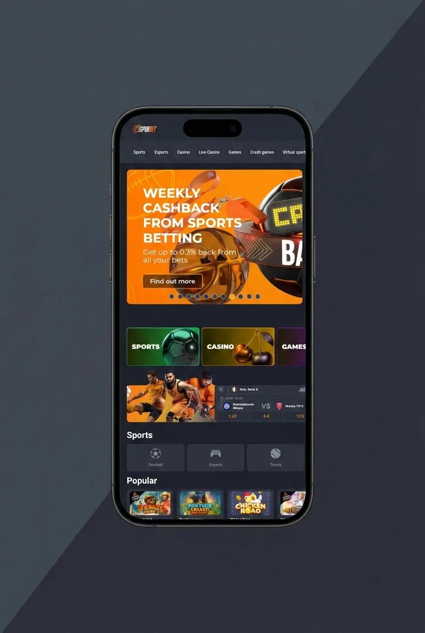 JVSpin mobile app login screen showing sign-in steps for iOS and Android with email, phone, or Google account options