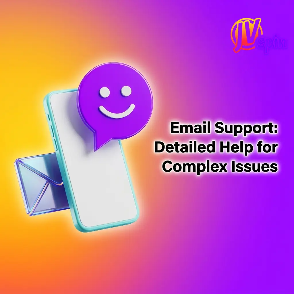 JVSpin email support contact details for resolving complex casino account issues, disputes, and document submissions