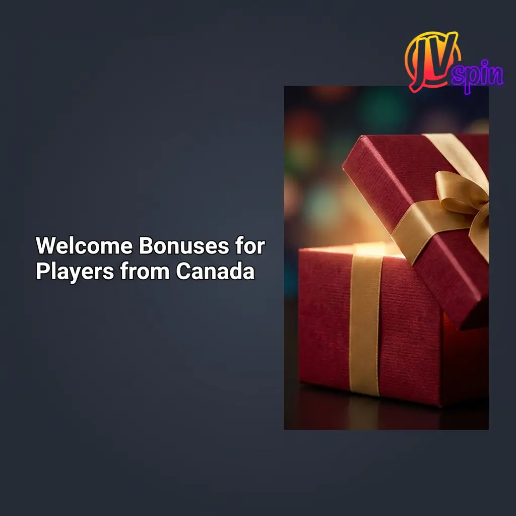 JVSpin welcome bonus package for Canadian players offering up to 1500 EUR and 150 free spins across four deposits